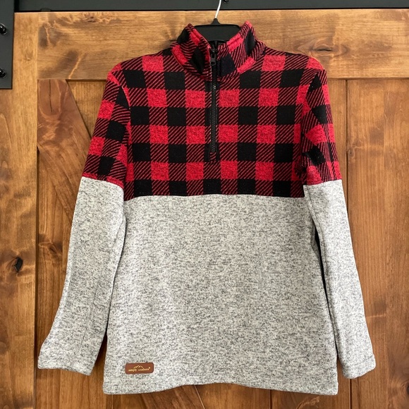 Simply Southern‎ Buffalo Plaid Quarter Zip Womens Small - Picture 1 of 6